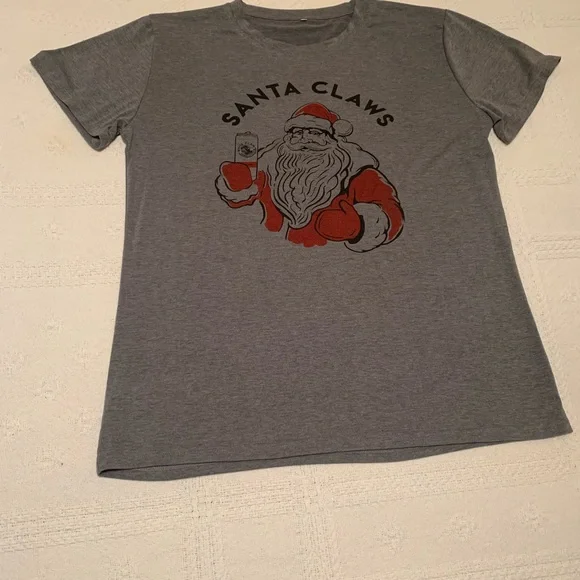 Women’s extra large heather gray Christmas T-shirt - Picture 2 of 4